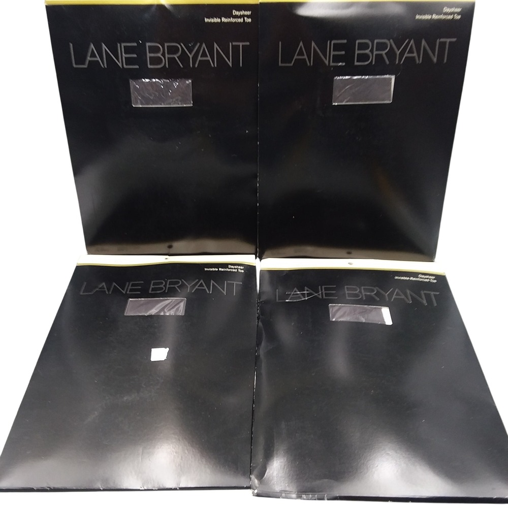 Lane Bryant Daysheer Pantyhose Off Black Size C USA 100% Nylon NOS